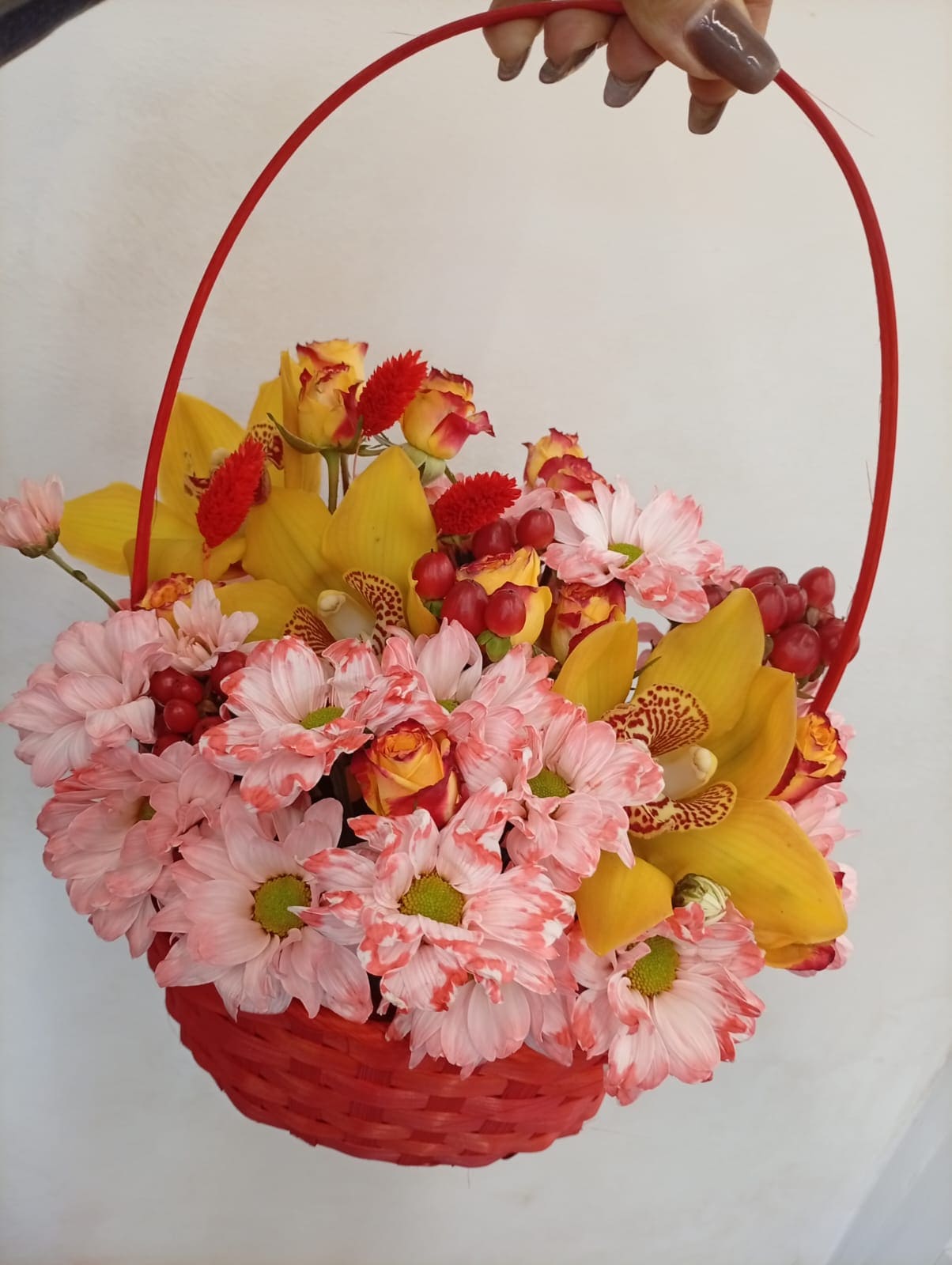 Букет в корзине