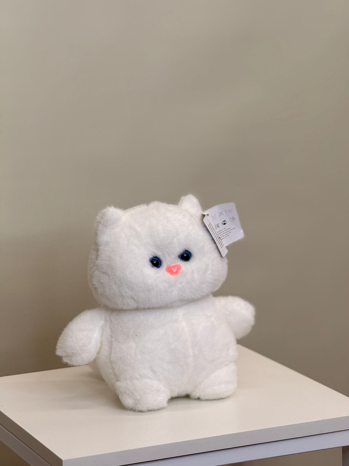 Мягкая игрушка" Кот" белый малый — изображение 2