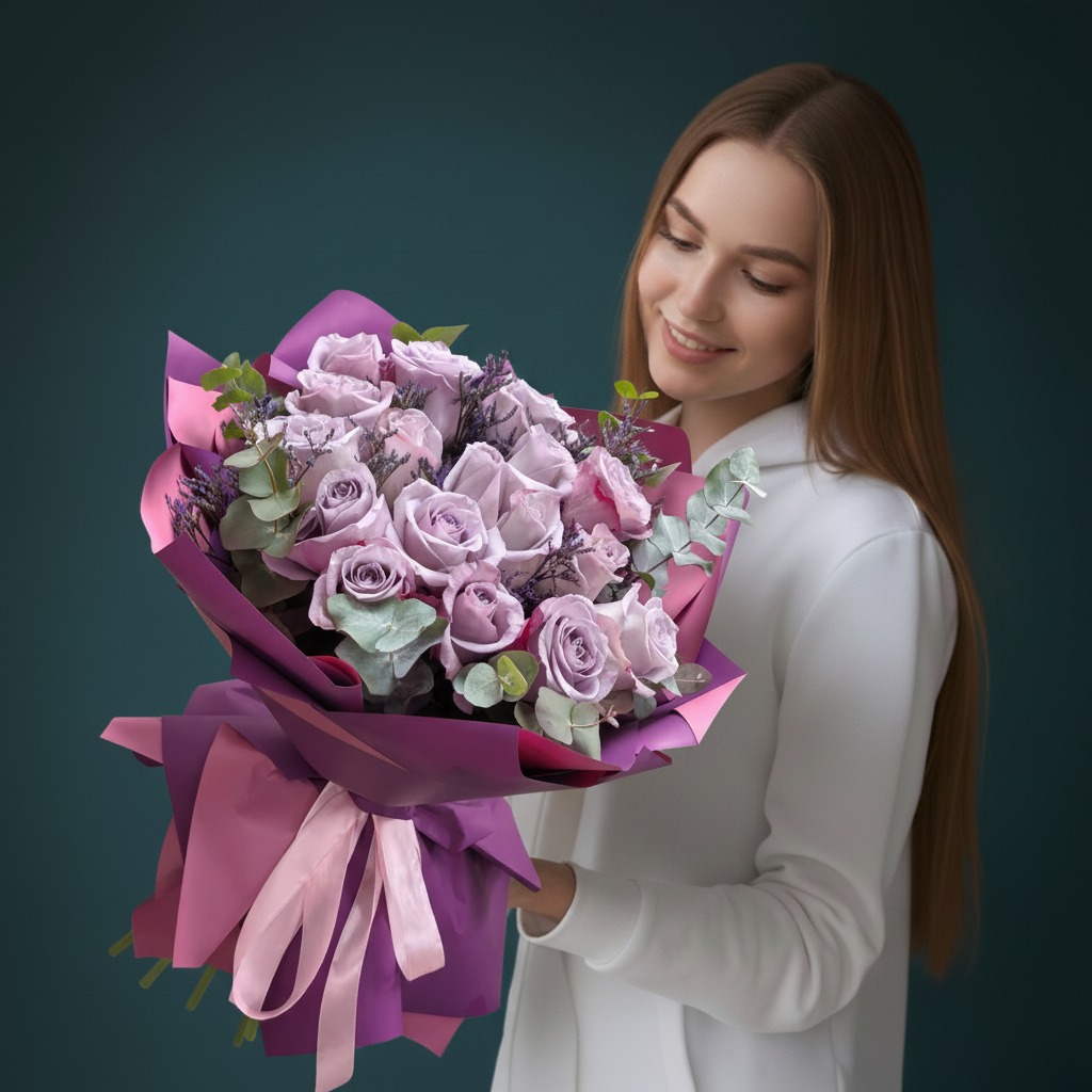 Монобукет из 17 роз